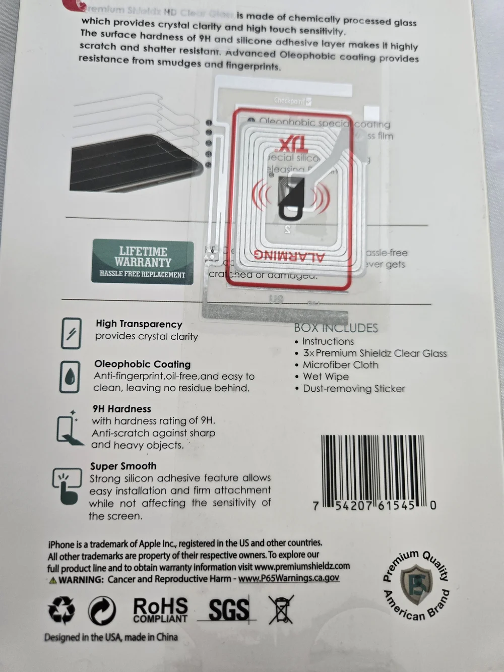 Clear Glass Screen Protector for iPhone 16 Pro - 3 Pack